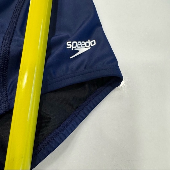 Speedo PowerFLEX One-piece Swimsuit size 10 Navy NWT MSRP $68 - Picture 12 of 14